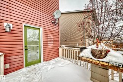 View of snow covered deck - 