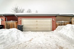 View of snow covered garage - 