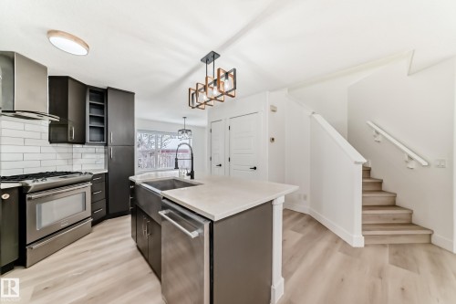2123 32 Street, Edmonton, AB - Indoor Photo Showing Kitchen With Upgraded Kitchen