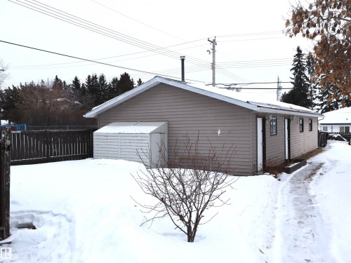 Snow covered property - 4511 53 Ave, Barrhead, AB - Outdoor With Exterior
