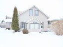 Traditional-style home with stucco siding - 4511 53 Ave, Barrhead, AB  - Outdoor 