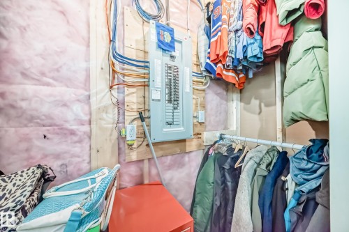 Utility room featuring electric panel - 8321 80 Avenue, Edmonton, AB - Indoor