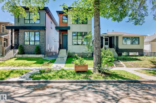 View of front of house with entry steps - 8321 80 Avenue, Edmonton, AB - Outdoor With Facade