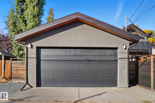 View of detached garage - 11121 81 Avenue, Edmonton, AB - Outdoor With Exterior