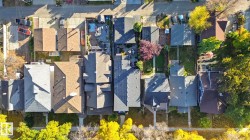 Aerial overview of property's location featuring nearby suburban area - 