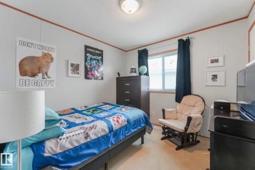 bedroom #3 - 2055 Aspen Crescent, Leduc, AB - Indoor Photo Showing Bedroom