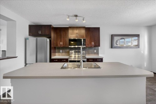 3623 13 Street, Edmonton, AB - Indoor Photo Showing Kitchen With Double Sink