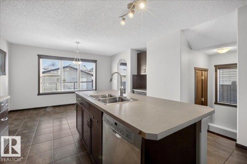 3623 13 Street, Edmonton, AB - Indoor Photo Showing Kitchen With Double Sink