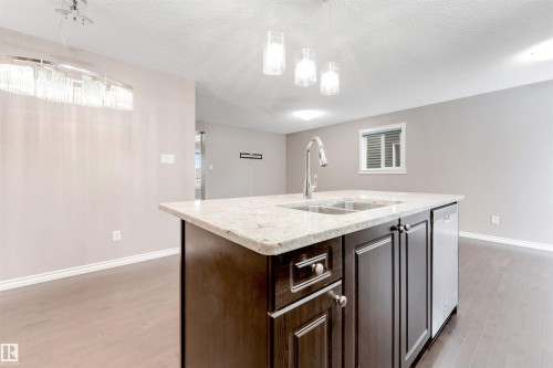 245 Ebbers Boulevard, Edmonton, AB - Indoor Photo Showing Kitchen With Double Sink