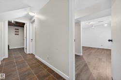Hallway with baseboards - 