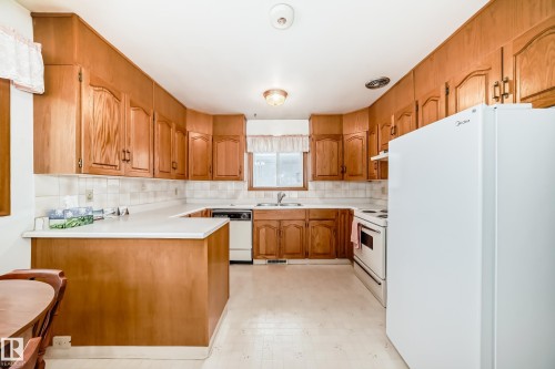 13116 128A Avenue, Edmonton, AB - Indoor Photo Showing Kitchen With Double Sink