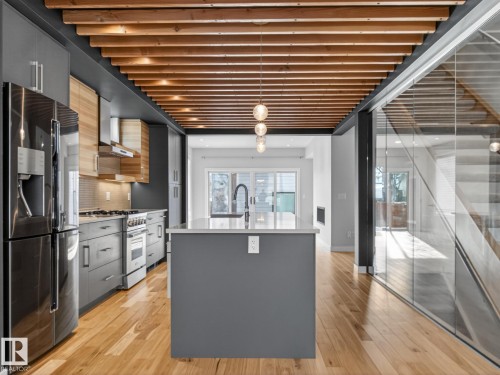 9803 74 Avenue, Edmonton, AB - Indoor Photo Showing Kitchen With Upgraded Kitchen