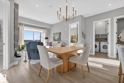 401 7471 May Common, Edmonton, AB - Indoor Photo Showing Dining Room