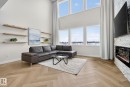 2017 Flycatcher Point(E), Edmonton, AB  - Indoor Photo Showing Living Room With Fireplace 
