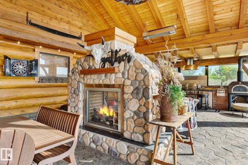 #1 Martin Road, Rural Lac Ste. Anne County, AB - Indoor With Fireplace