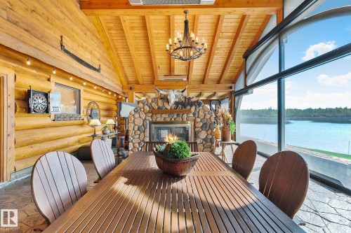 #1 Martin Road, Rural Lac Ste. Anne County, AB - Indoor With Fireplace