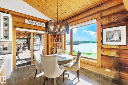 #1 Martin Road, Rural Lac Ste. Anne County, AB - Indoor Photo Showing Dining Room