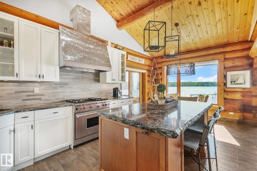 #1 Martin Road, Rural Lac Ste. Anne County, AB - Indoor Photo Showing Kitchen With Upgraded Kitchen