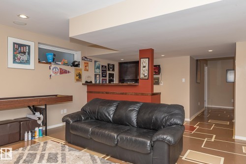 Living area featuring recessed lighting and baseboards - 20628 49 Avenue, Edmonton, AB - Indoor