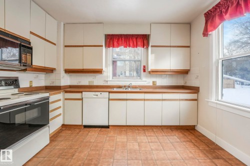 10429 Saskatchewan Drive, Edmonton, AB - Indoor Photo Showing Kitchen With Double Sink