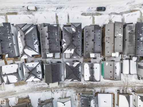 Aerial perspective of suburban area - 6115 Crawford Drive, Edmonton, AB - 