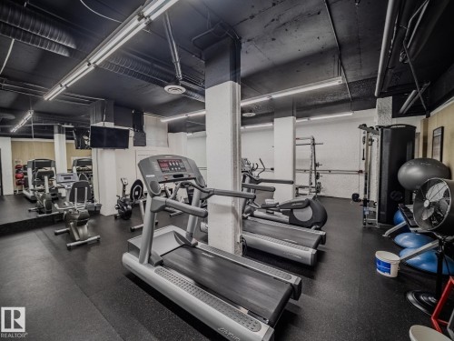 1403 10160 115 Street, Edmonton, AB - Indoor Photo Showing Gym Room