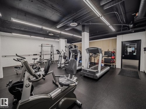 1403 10160 115 Street, Edmonton, AB - Indoor Photo Showing Gym Room