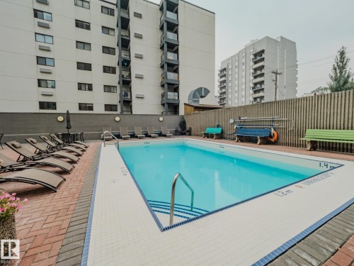 1403 10160 115 Street, Edmonton, AB - Outdoor With In Ground Pool