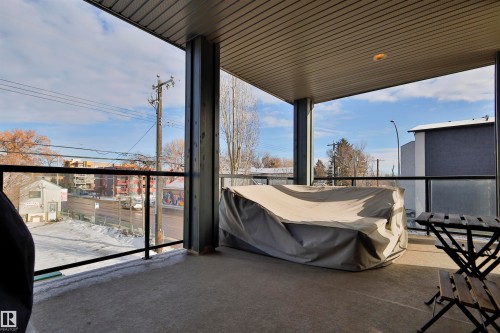 View of balcony - 203 9908 84 Avenue, Edmonton, AB - Outdoor With Balcony With Exterior
