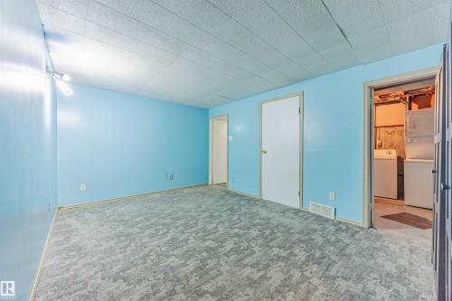 Family room in the finished lower level - 2551 135 Avenue, Edmonton, AB - Indoor Photo Showing Other Room