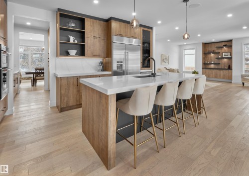14032 106A Avenue, Edmonton, AB - Indoor Photo Showing Kitchen With Upgraded Kitchen