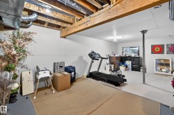 Workout room with concrete floors - 