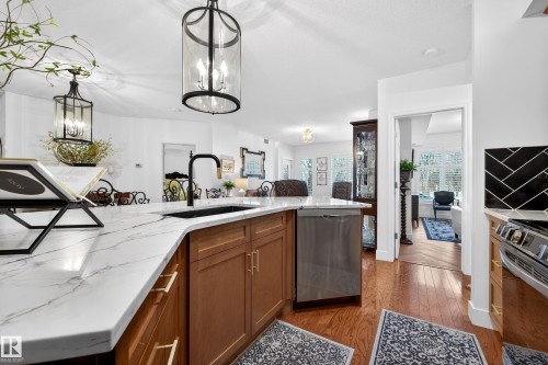 103 9811 96A Street, Edmonton, AB - Indoor Photo Showing Kitchen