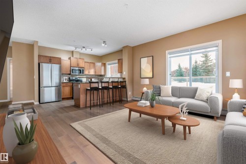 114 263 Macewan Road, Edmonton, AB - Indoor Photo Showing Living Room