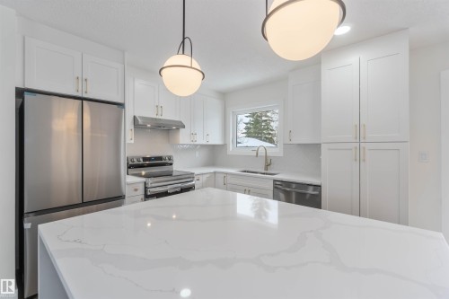 10309 167A Avenue, Edmonton, AB - Indoor Photo Showing Kitchen With Upgraded Kitchen