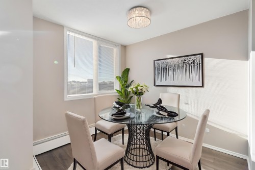 1401 9816 112 Street, Edmonton, AB - Indoor Photo Showing Dining Room