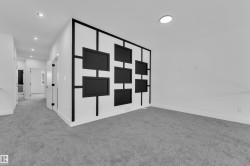 Unfurnished bedroom with carpet and recessed lighting - 