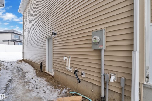 Exterior view of electric meter - 737 Astoria Way, Devon, AB - Outdoor With Exterior