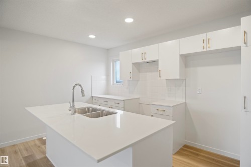 7062 Rosenthal Drive, Edmonton, AB - Indoor Photo Showing Kitchen With Double Sink