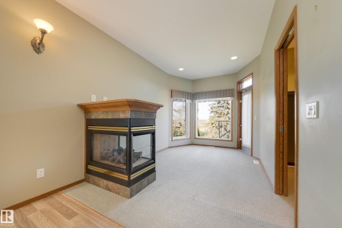 96 Linksview Drive, Spruce Grove, AB - Indoor With Fireplace