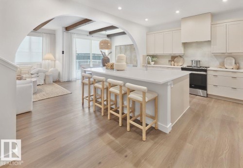 3139 Dixon Landing Landing, Edmonton, AB - Indoor Photo Showing Kitchen With Upgraded Kitchen