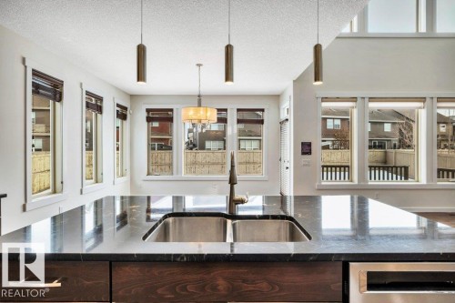 4450 Crabapple Landing, Edmonton, AB - Indoor Photo Showing Kitchen With Double Sink