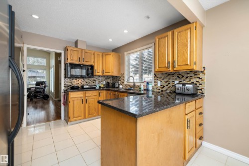 1027 109 Street, Edmonton, AB - Indoor Photo Showing Kitchen With Double Sink