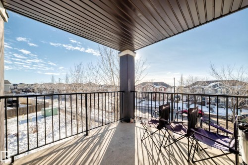 Balcony featuring a residential view - 302 530 Watt Boulevard Sw, Edmonton, AB - Outdoor With Balcony With Exterior