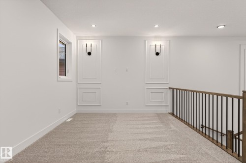 Hallway featuring carpet and recessed lighting - 9 Elwyck Gate, Spruce Grove, AB - Indoor Photo Showing Other Room