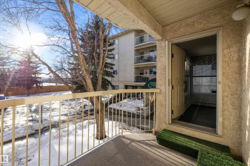 View from balcony - 218 18012 95 Avenue, Edmonton, AB - Outdoor With Balcony