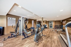 Exercise room featuring recessed lighting - 