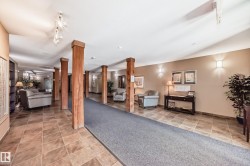 Community lobby with rail lighting - 