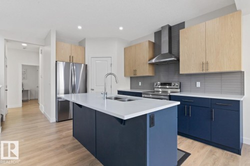 22124 94 Avenue, Edmonton, AB - Indoor Photo Showing Kitchen With Double Sink With Upgraded Kitchen