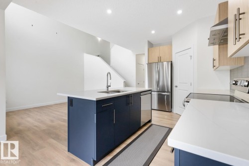 22124 94 Avenue, Edmonton, AB - Indoor Photo Showing Kitchen With Double Sink